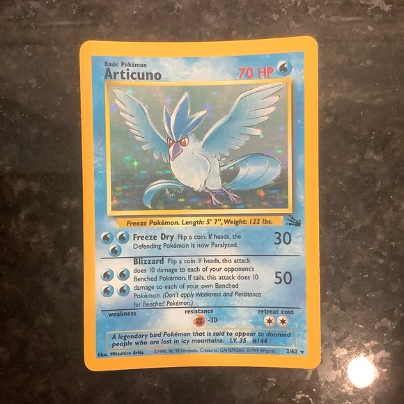 First Edition Articuno Holo 2/62